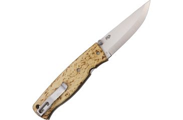 Image of Enzo Birk 75 D2 Sc Curly Birch Folding Knife BRI2502
