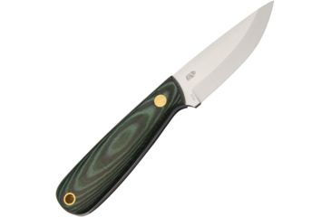 Image of Enzo Necker 70 Green Micarta Fixed Blade Knife, 2.75in, Green, Micarta Handle BRI9805