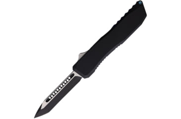 Image of EOS Auto Harpoon OTF Automatic Folding Knife, 3.75in, CPM-20CV Stainless, Tanto Blade, Black/Blue Anodized Aluminum Handle, EOS121