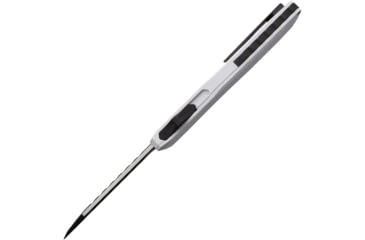 Image of EOS Harpoon OTF Automatic Folding Knife, 3.75in, CPM 20CV, Sheepsfoot, Aluminum Handle, White, AUTO STORMTROPPER BLACK RAZOR