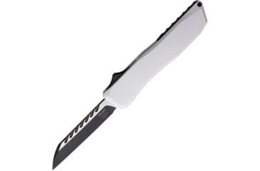 Image of EOS Harpoon OTF Automatic Folding Knife, 3.75in, CPM 20CV, Sheepsfoot, Aluminum Handle, White, AUTO STORMTROPPER BLACK RAZOR