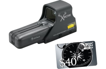 Image of Eotech 512 Red Dot w/ Crossbow Pattern Reticle, Range Assist Black 512.XBOW with FREE 40 OpticsPlanet.com Gift Certificate