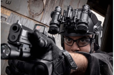 Image of EOTech BinoNV-c 1x w/ Wilcox G24 Mount, Photonis, 4G White Phosphor, Black, EOT-BINO-AI-B-C