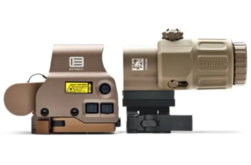 Image of EOTech HHSVIII EXPS3-0 Holographic Red Dot Sight w/G33 3x Magnifier, 1x, 0-Reticle, Tan, HHS-VIII-TAN