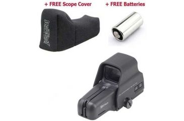 Image of Eotech Law Enforcement Holographic Weapon Sight 556.A65/1 with FREE ScopeCoat Protective Cover and Lithium Batteries