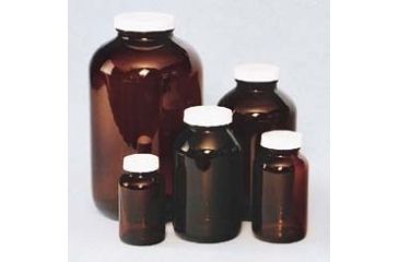 Image of EP Scientific Wide Mouth Packers, Amber Glass, with Caps, EP Scientific Products 123-32A Level 1, Procedure A