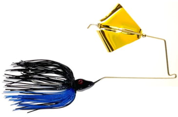 Image of Epic Baits Buzz Bait Slow Rollr, Gold Blade, Midnight Blue, 1/2 oz, BBSR12BLKBLFGB025