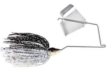 Image of Epic Baits Buzz Bait Slow Rollr, Black Back Shad, 1/4 oz, BBSR14WHTBLF015