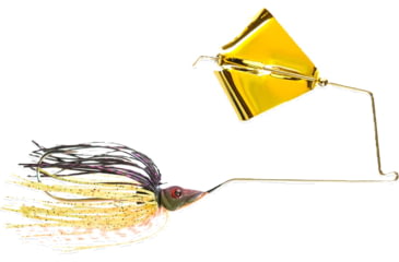 Image of Epic Baits Buzz Bait Slow Rollr, Gold Blade, Bluegill, 1/4 oz, BBBNR14WHTBLC027