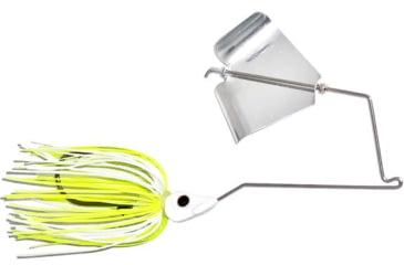 Image of Epic Baits Buzz Bait Slow Rollr, White/Chart, 1/2 oz, BBSR12WHTBLF026