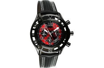 Image of Equipe Eqb102 Mustang Boss 302 Mens Watch - Black Case, Red Dial w/ Black Stripe