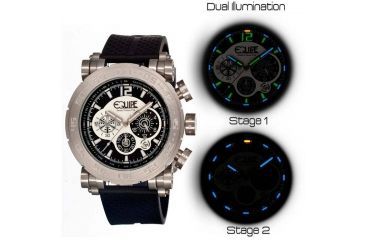 Image of Equipe Tritium Stud Mens Watch, Black-Silver-Multicolor EQUET501