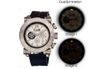 Image of Equipe Tritium Stud Mens Watch, Black-Silver-White EQUET502