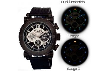 Image of Equipe Tritium Stud Mens Watch, Black-Multicolor EQUET504