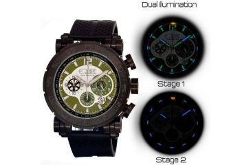 Image of Equipe Tritium Stud Mens Watch, Black-Olive EQUET506
