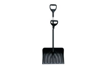 Image of Ergiesystems 18in Two-Handed Ergonomic Snow Shovel, Black SNW101