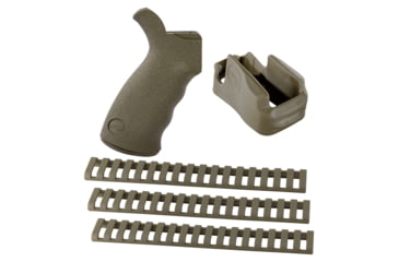 Image of ERGO AR-15 Furniture Kit - Grip, MagWell Grip and Rail Covers, OD Green, 6400-OD