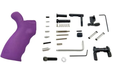 Image of ERGO AR-15 Lower Parts Kit w/ Grip, Purple, 4979-PUR