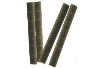 Image of Ergo Grip 7-Slot KeyMod Wedgelok Rail Covers, 4Pk, OD Green, 4330-4PK-OD-B