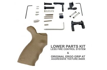 Image of Ergo Grip AR Enhanced Lower Parts Kit with Original Ergo Grip w/o Fire Control Group, Dark Earth, 4979-DE