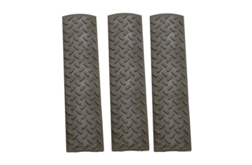 Image of ERGO 15-Slot Diamond Plate Full Rail Cover, 3 Pack, OD Green, 4365-3PK-OD