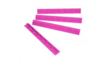 Image of ERGO 7-Slot KeyMod Wedgelok Rail Cover, 4 Pack, Pink, 4330-4PK-PINK