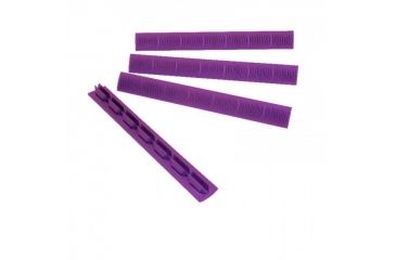 Image of Ergo Grip 7-Slot KeyMod Wedgelok Rail Covers, 4Pk, Purple, 4330-4PK-PUR-B