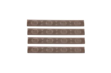 Image of ERGO 7-Slot KeyMod Wedgelok Rail Cover, 4 Pack, American Flag, Dark Earth, 4330-4PK-Flag-DE