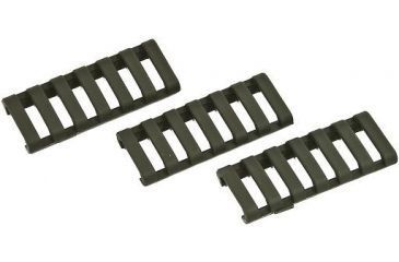 Image of ERGO 7-Slot Low-Pro Ladder Rail Cover, 3 Pack, OD Green, 4378-3PK-OD