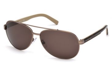 Image of Ermenegildo Zegna EZ0004 Sunglasses - Bronze Frame Color, Roviex Lens Color