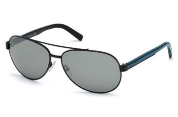 Image of Ermenegildo Zegna EZ0004 Sunglasses - Matte Black Frame Color, Smoke Lens Color