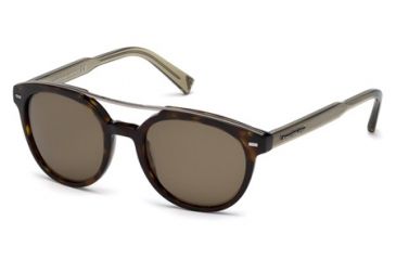 Image of Ermenegildo Zegna EZ0006 Sunglasses - Havana Frame Color