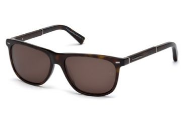 Image of Ermenegildo Zegna EZ0009 Sunglasses - Dark Havana Frame Color, Roviex Lens Color
