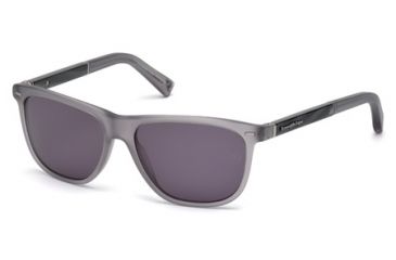 Image of Ermenegildo Zegna EZ0009 Sunglasses - Grey Frame Color, Smoke Lens Color