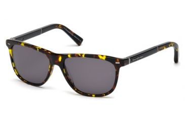 Image of Ermenegildo Zegna EZ0009 Sunglasses - Red Havana Frame Color, Smoke Lens Color