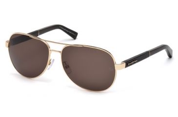 Image of Ermenegildo Zegna EZ0010 Sunglasses - Shiny Rose Gold Frame Color, Roviex Polarized Lens Color