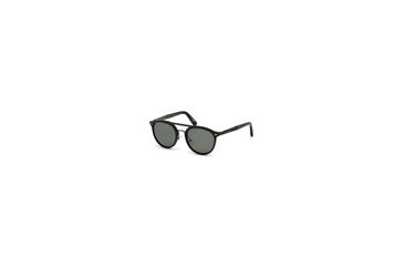Image of Ermenegildo Zegna EZ0022 Sunglasses - Shiny Black / Smoke Frame Color