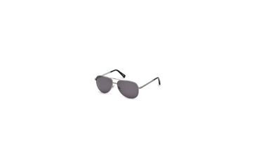 Image of Ermenegildo Zegna EZ0027 Sunglasses - Shiny Dark Ruthenium Frame Color, Smoke Lens Color