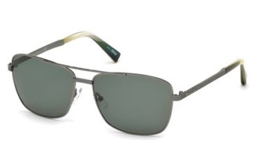 Image of Ermenegildo Zegna EZ0031 Sunglasses - Shiny Gun Metal Frame Color