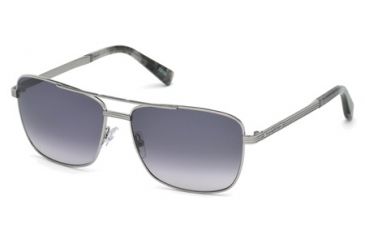 Image of Ermenegildo Zegna EZ0031 Sunglasses - Shiny Light Ruthenium Frame Color
