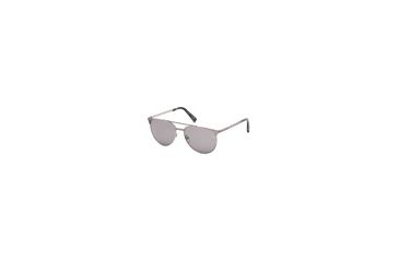 Image of Ermenegildo Zegna EZ0040 Sunglasses - Shiny Light Ruthenium Frame Color, Smoke Mirror Lens Color
