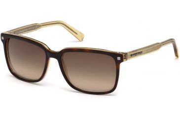 Image of Ermenegildo Zegna EZ0062 Sunglasses - Havana Frame Color