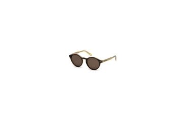 Image of Ermenegildo Zegna EZ0063 Sunglasses - Havana Frame Color, Brown Lens Color