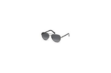 Image of Ermenegildo Zegna EZ0066 Sunglasses - Shiny Gunmetal Frame Color, Smoke Lens Color