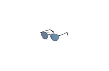 Image of Ermenegildo Zegna EZ0069 Sunglasses - Grey Frame Color, Blue Mirror Lens Color