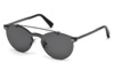 Image of Ermenegildo Zegna EZ0069 Sunglasses - Grey Frame Color, Smoke Lens Color