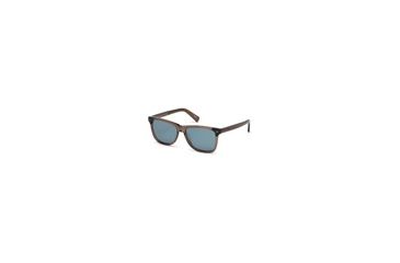 Image of Ermenegildo Zegna EZ0082 Sunglasses - Dark Brown Frame Color, Blue Lens Color