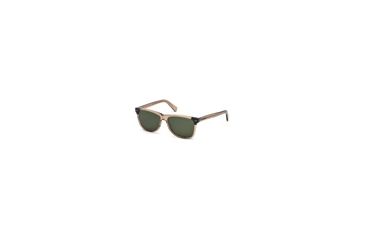 Image of Ermenegildo Zegna EZ0082 Sunglasses - Shiny Light Brown Frame Color, Green Lens Color
