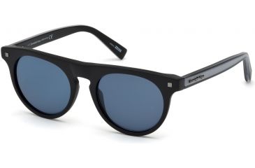 Image of Ermenegildo Zegna EZ0095 Bifocal Prescription Sunglasses, 50mm, Matte Black, EZ00955002X-BI