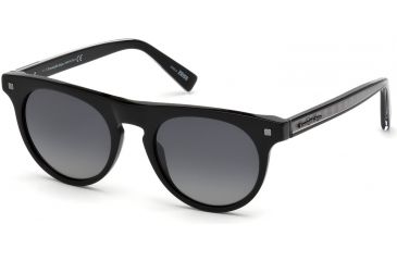 Image of Ermenegildo Zegna EZ0095 Sunglasses - Shiny Black Frame Color